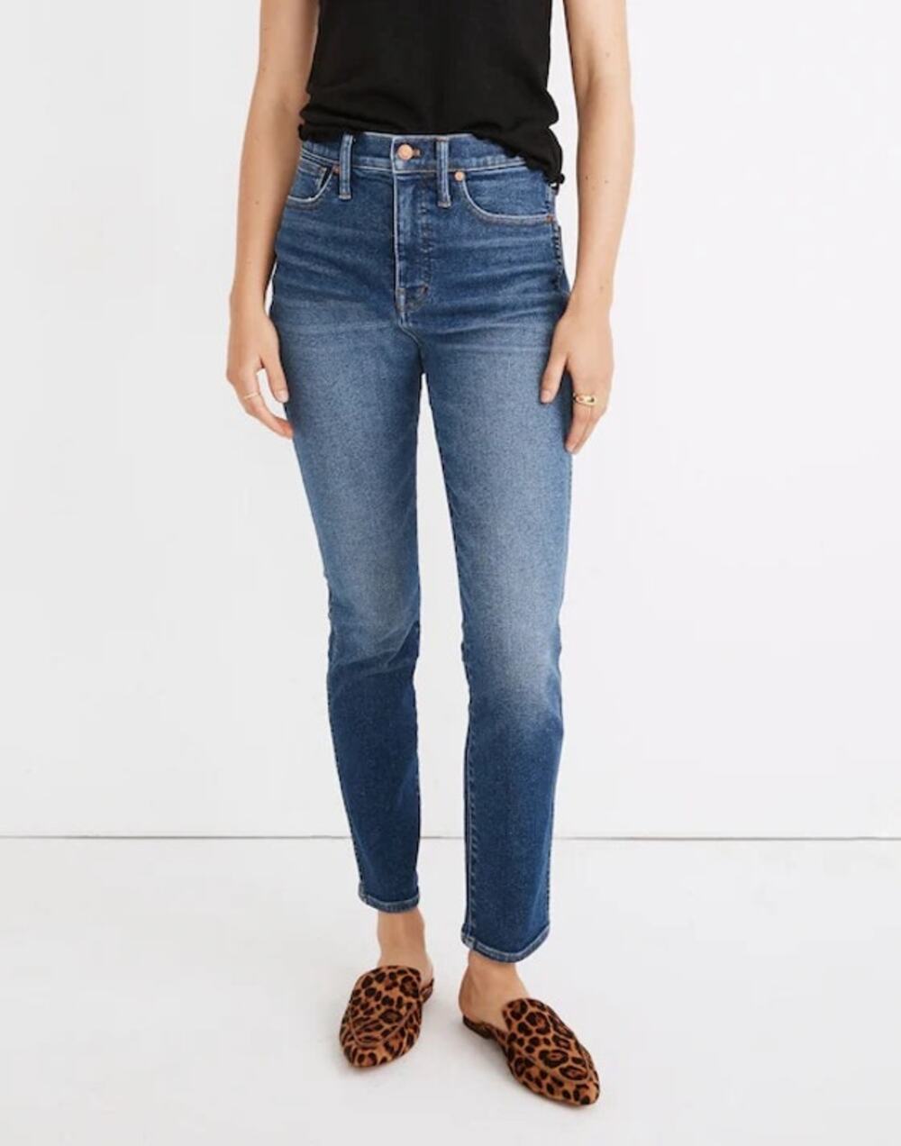 Madewell Stovepipe Straight Leg Jeans in Manchester Wash